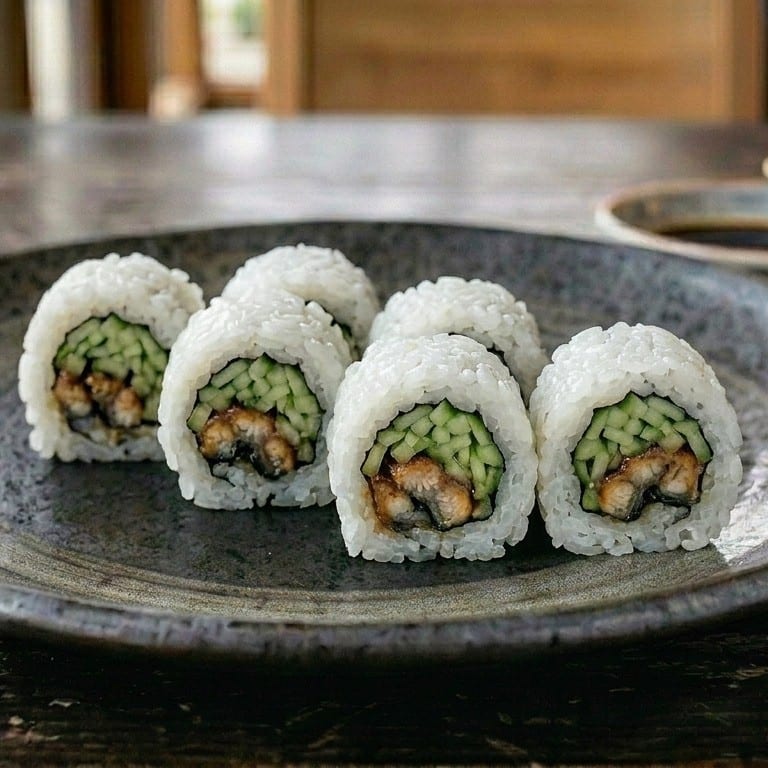 Eel (Unagi) Cucumber Roll.