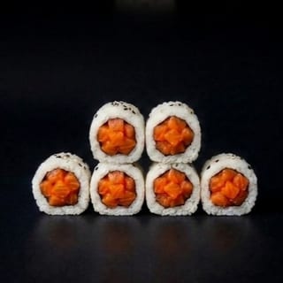 Spicy Salmon Crunch Roll