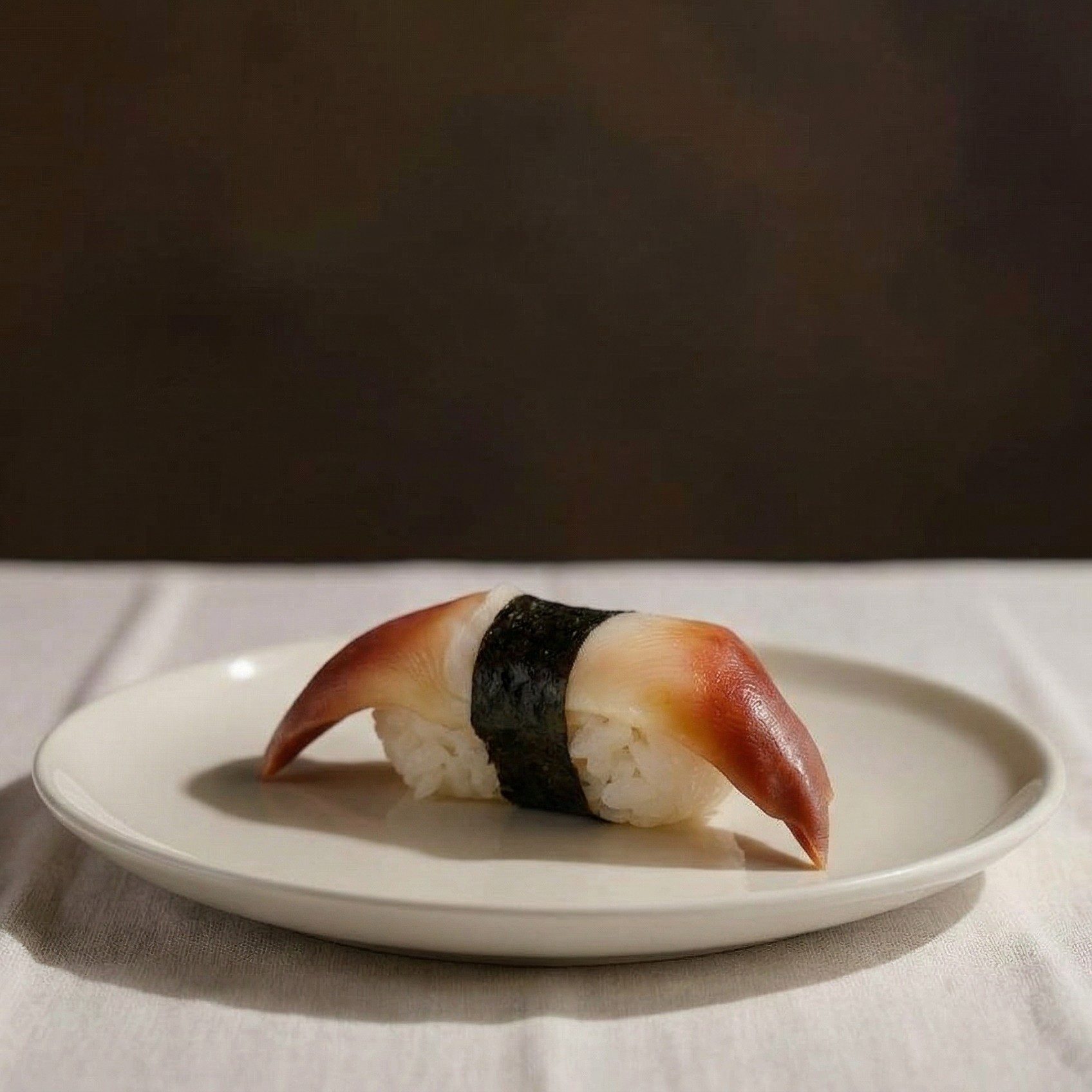 Surf Clam Wasabi Mayo Sushi.