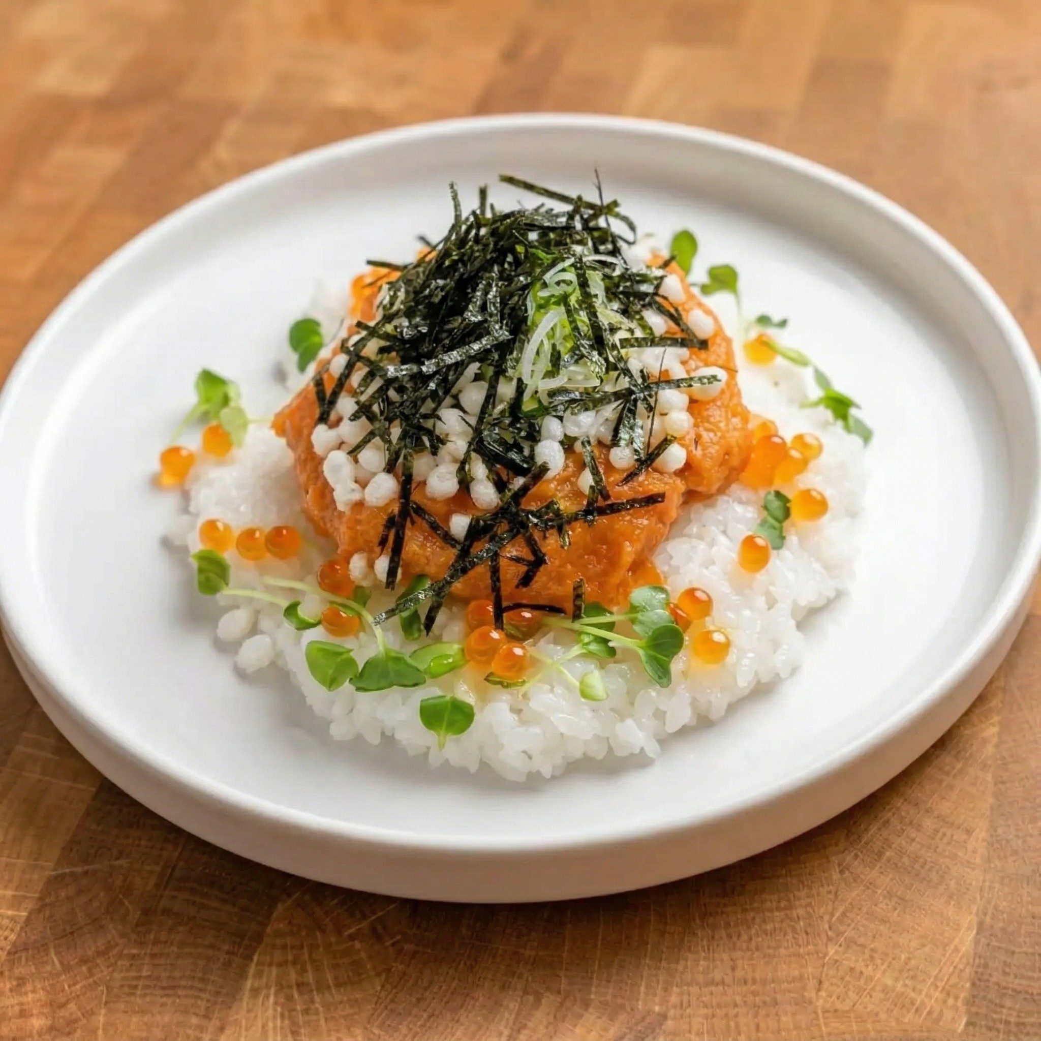 Spicy Salmon Avocado Donburi.