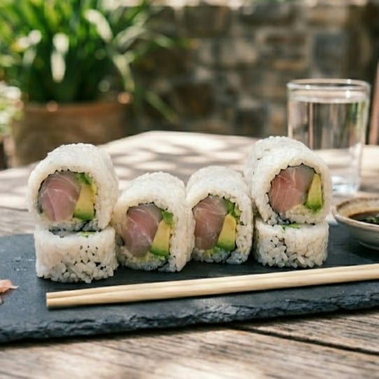 Yellowtail Avocado Roll.