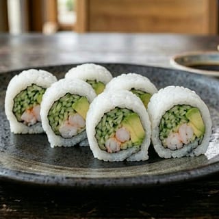 Shrimp Avocado Cucumber Roll