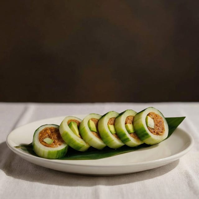 Sakura Cucumber Wrapped Roll.