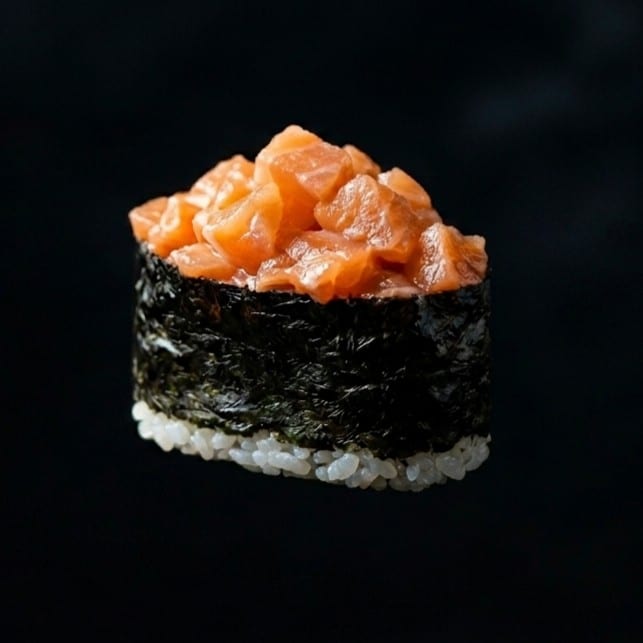Smoked Salmon Gunkan.