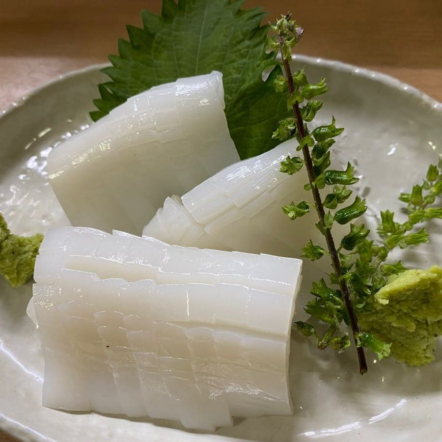 Squid Sashimi.