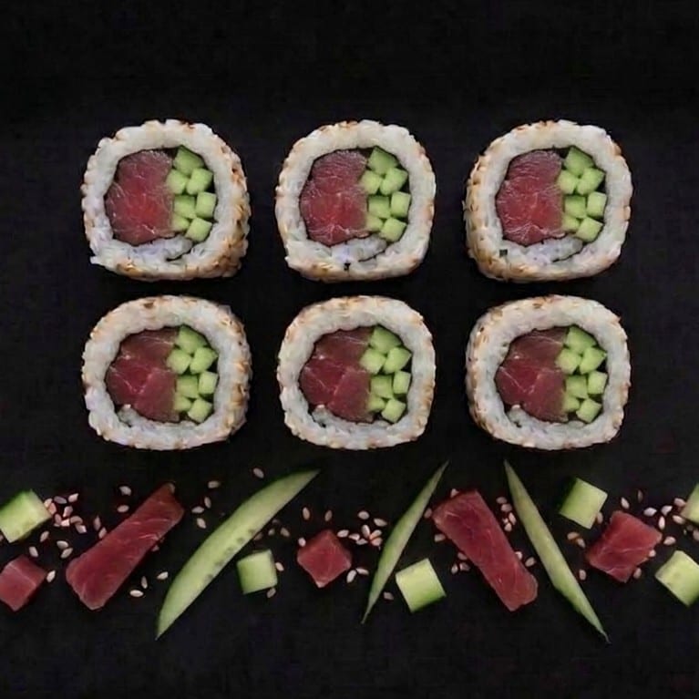 Tuna (Bluefin) Cucumber Roll.