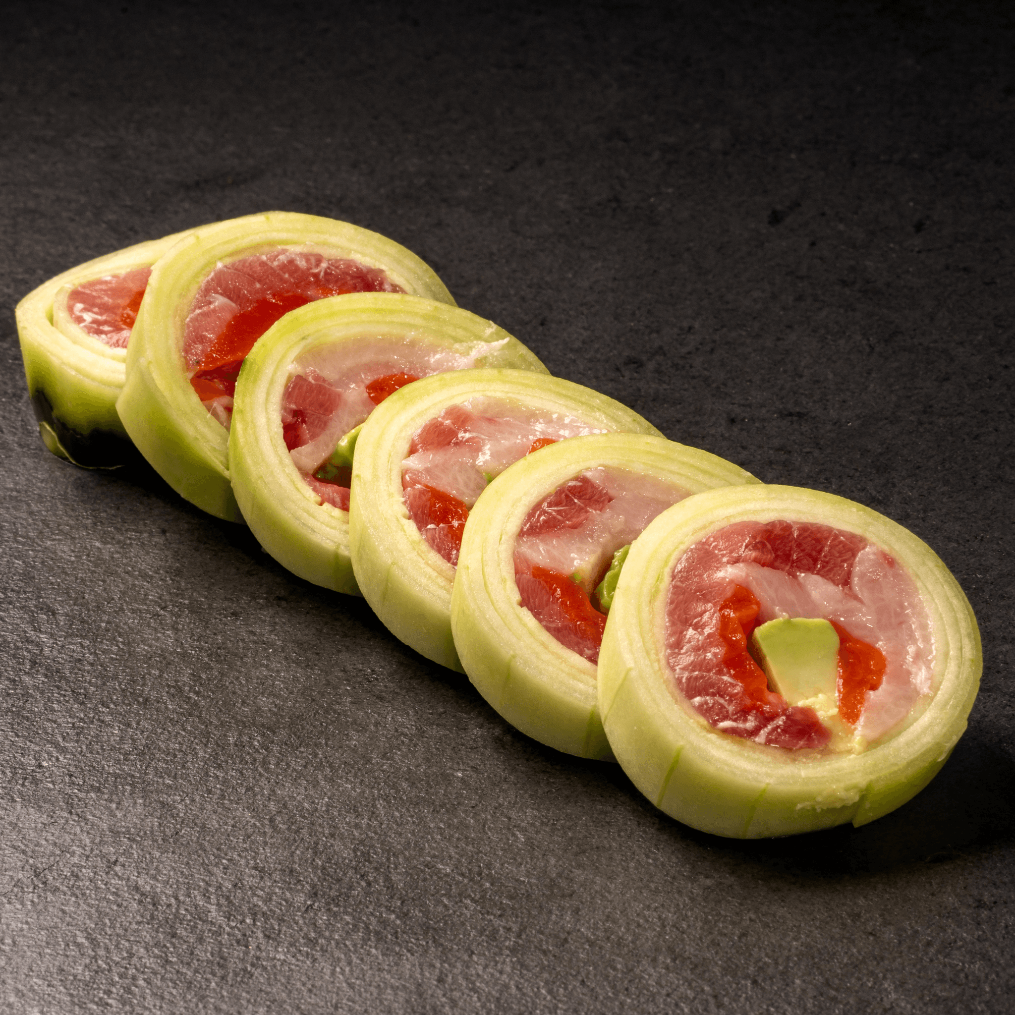 Naruto Cucumber Wrapped Roll.