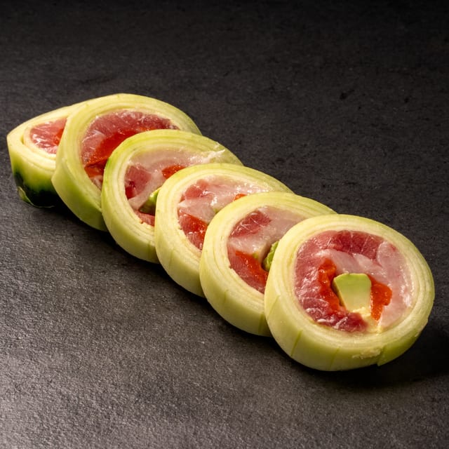 Naruto Cucumber Wrapped Roll.