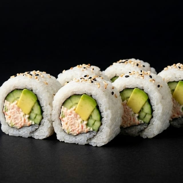 Kani Avocado Cucumber Roll - California.