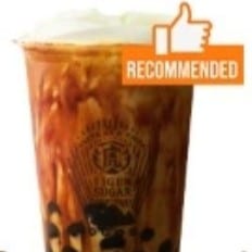 Tiger Sugar Black Sugar Coffee Latte W. Boba & Pearl.