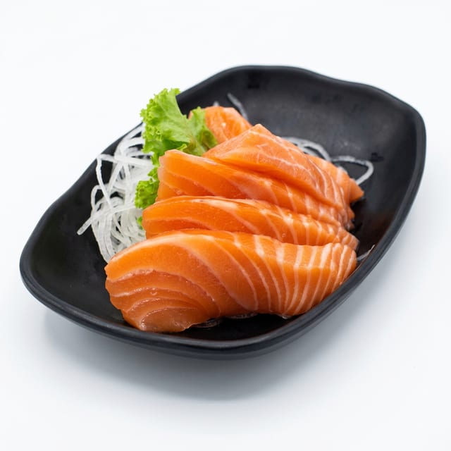 Salmon Sashimi.