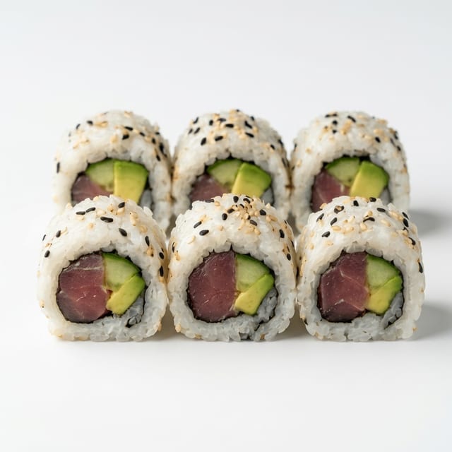 Tuna Avocado Cucumber Maki.