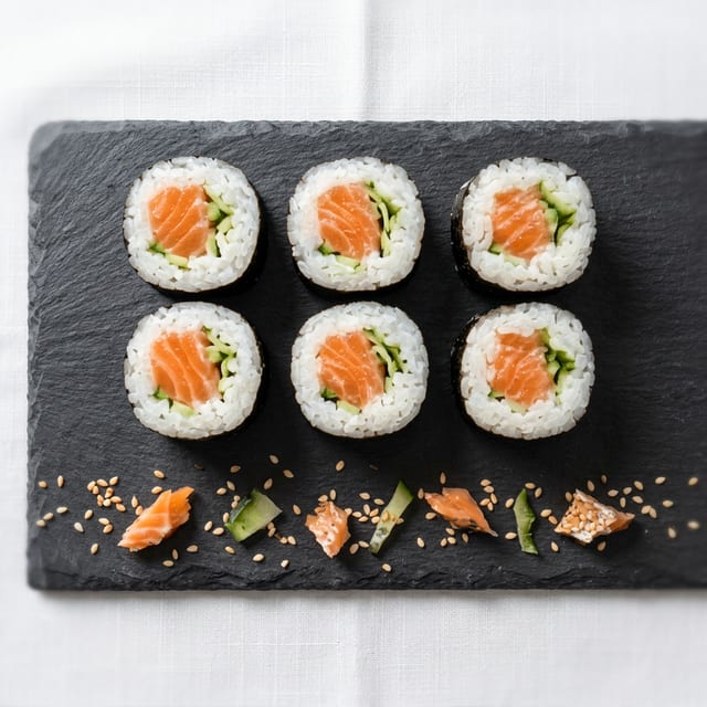 Salmon Cucumber Maki.