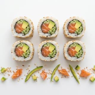 Salmon Avocado Cucumber (Alaska) Maki