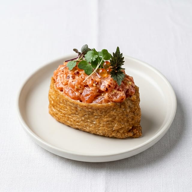 Spicy Salmon Inari.