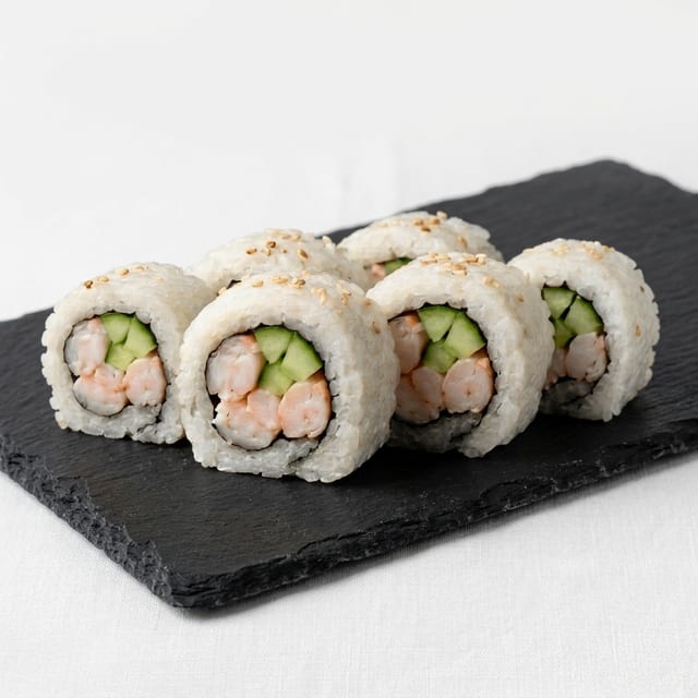 Shrimp Cucumber Maki.